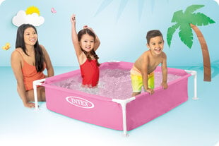 Детский каркасный бассейн, 122 см x 122 см x 30 см, розовый цена и информация | Бассейны | 220.lv