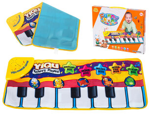 Mini klavieru mācību paklājiņš, 72x29 cm cena un informācija | Rotaļlietas zīdaiņiem | 220.lv