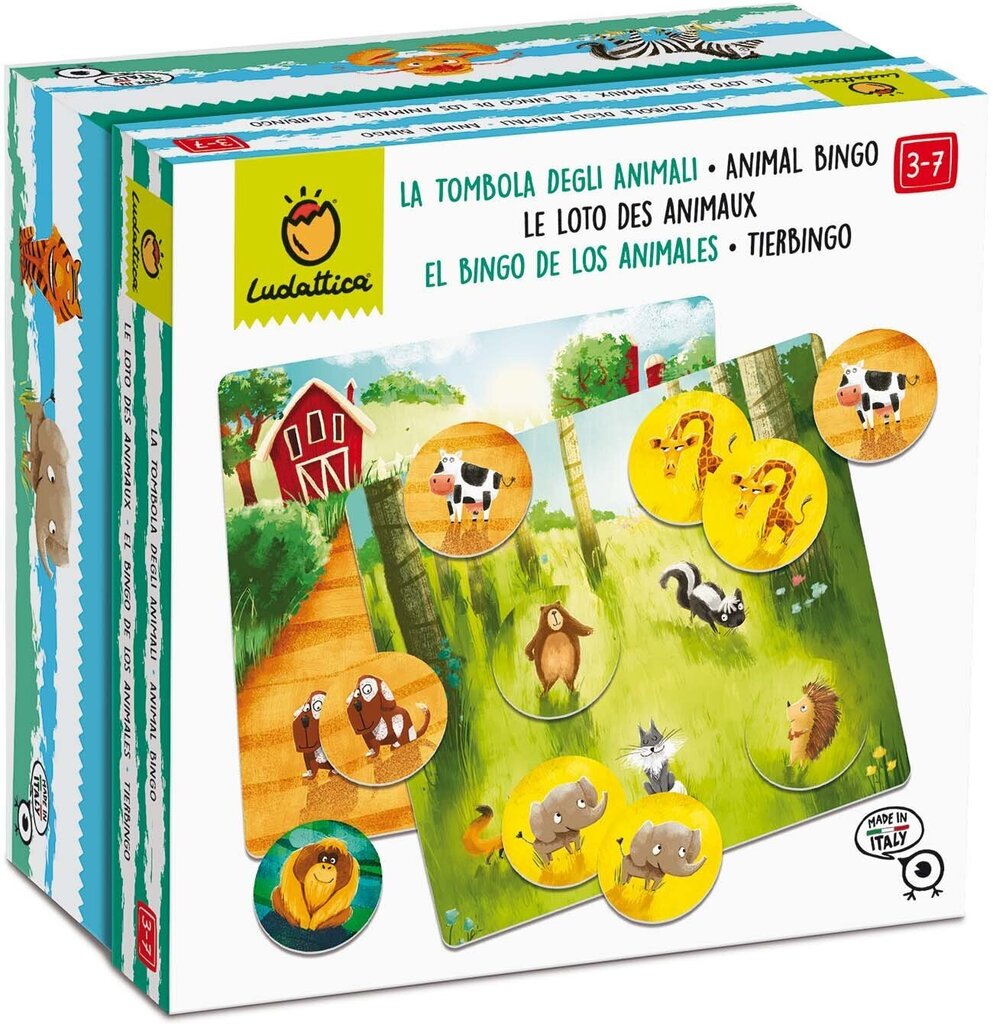 Galda spēle Ludattica Animal Bingo цена и информация | Galda spēles | 220.lv