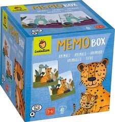 Atmiņas spēle Memo Box Animals Ludattica, 40 d. cena un informācija | Galda spēles | 220.lv