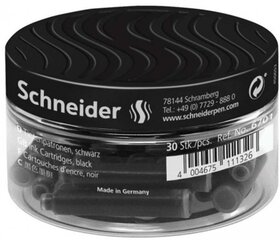 Tintes kapsulas Schneider, melnas, 30 gab. cena un informācija | Rakstāmpiederumi | 220.lv