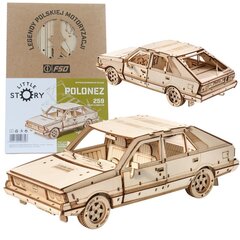 Деревянный пазл 3D модель автомобиля Polonez Little Story FSO, 1500 цена и информация | Конструкторы и кубики | 220.lv