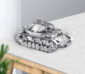 Metāla konstruktora 3D modelis - tanks Piececool, 168 d. cena un informācija | Konstruktori | 220.lv