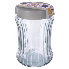 Стеклянный контейнер для сыпучих продуктов, 1.3 л цена и информация | Посуда для хранения еды | 220.lv