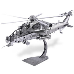 Metāla konstruktora 3D modelis — helikopters Piececool, 122 d. цена и информация | Конструкторы и кубики | 220.lv