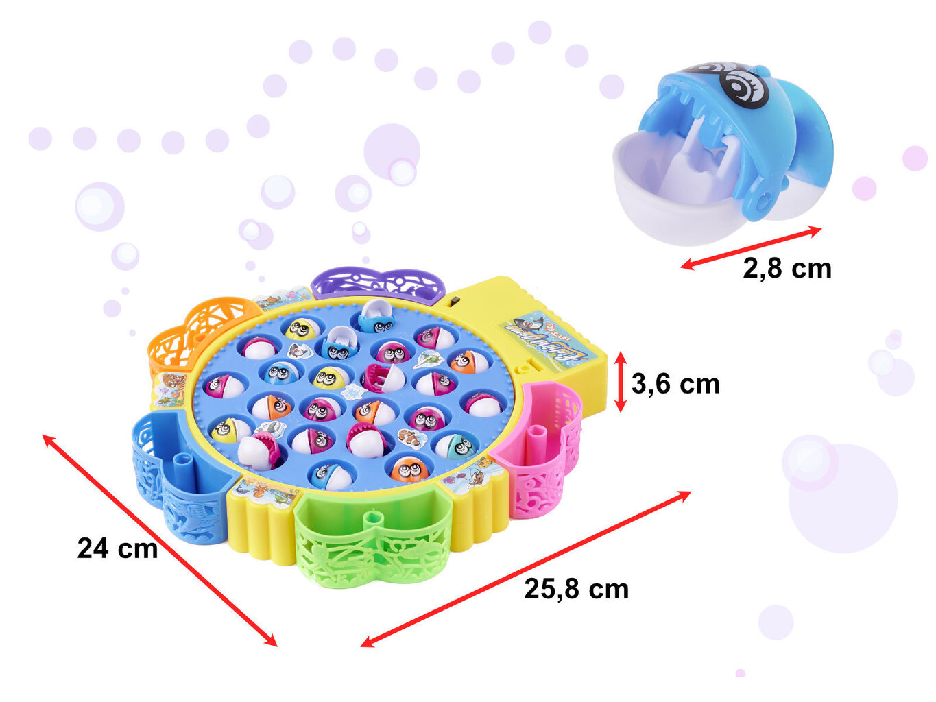 Makšķerēšanas spēle, 24 zivis cena un informācija | Galda spēles | 220.lv