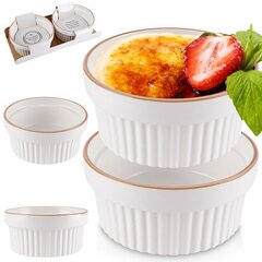 Porcelāna trauki 2 gab.,. 275 ml цена и информация | Формы, посуда для выпечки | 220.lv