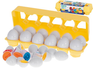 Развивающий пазл "Яйцо-вкладыш", 12 шт цена и информация | Развивающие игрушки | 220.lv