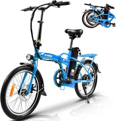 Elektriskais velosipēds Kaisda K7S, 20", zils цена и информация | Электровелосипеды | 220.lv