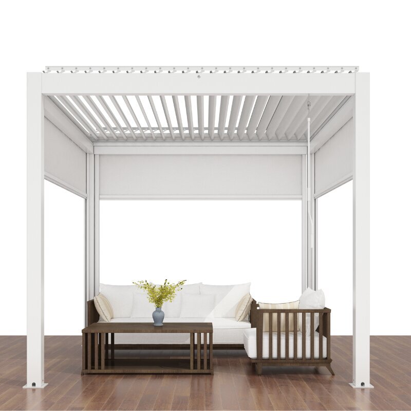 Sky Pergola sānu aizkars, 3m, balts цена и информация | Dārza nojumes un lapenes | 220.lv