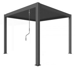 Markīze Sky Pergola 3x3m, pelēka цена и информация | Беседки, навесы, тенты | 220.lv