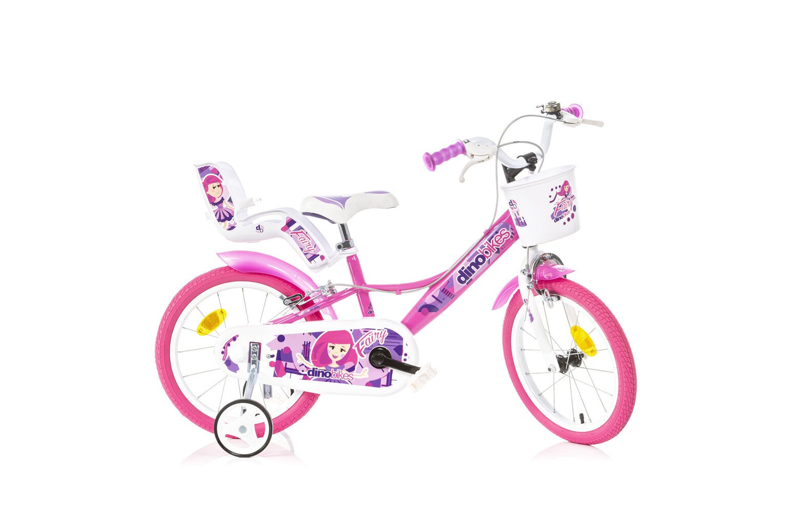 Velosipēds bērniem Dino Bikes 16", rozā цена и информация | Velosipēdi | 220.lv