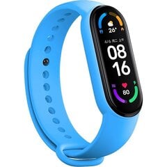 Браслет для Xiaomi Mi Band 5/6/7, синий цена и информация | Аксессуары для смарт-часов и браслетов | 220.lv