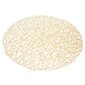 Apaļš gumijas paklājs, 39 cm, zelta krāsā цена и информация | Galdauti, salvetes | 220.lv