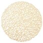 Apaļš gumijas paklājs, 39 cm, zelta krāsā cena un informācija | Galdauti, salvetes | 220.lv