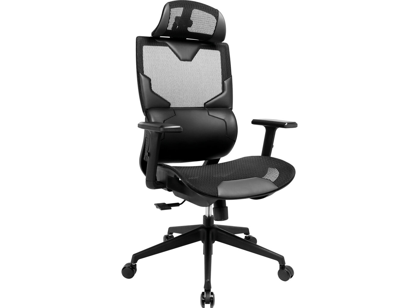 Spēļu krēsls Sandberg 640-95, melns/pelēks cena un informācija | Biroja krēsli | 220.lv