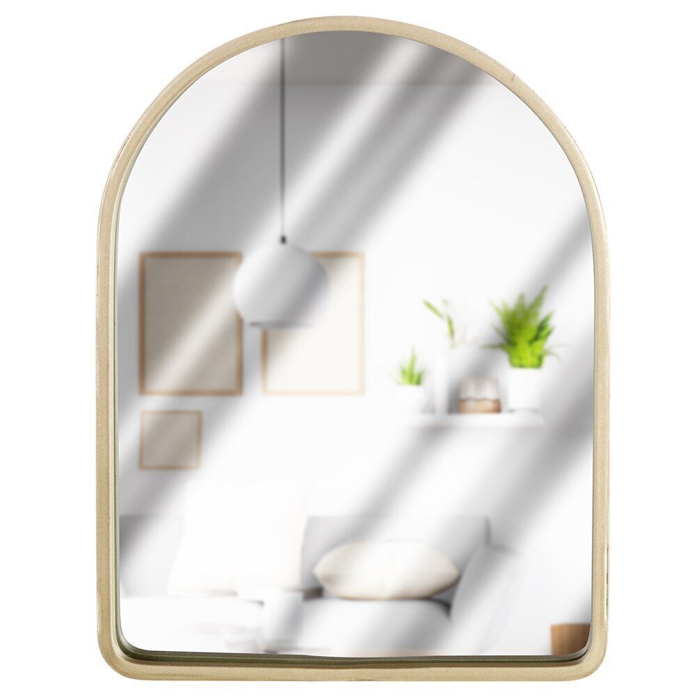 zelta sienas spogulis 18x24 cm cena un informācija | Spoguļi | 220.lv