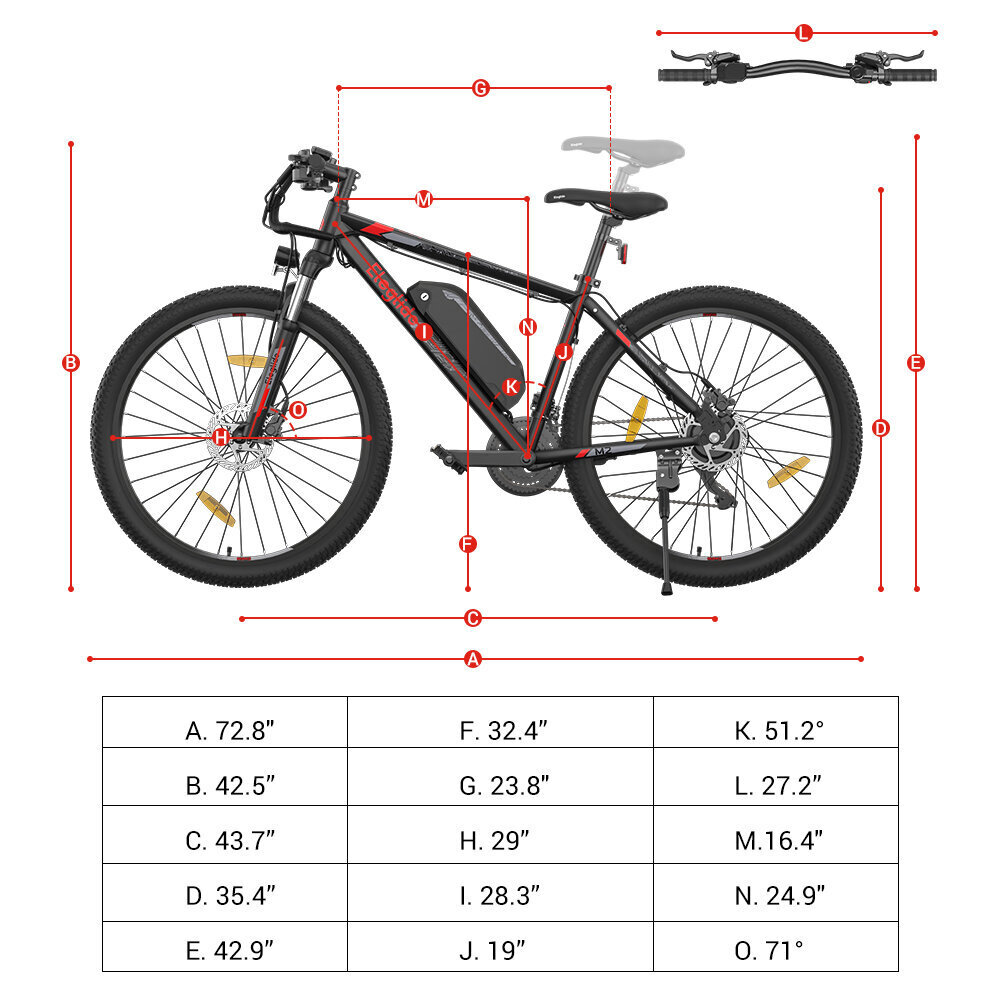 Elektriskais velosipēds Eleglide M2, 29", melns cena un informācija | Elektrovelosipēdi | 220.lv