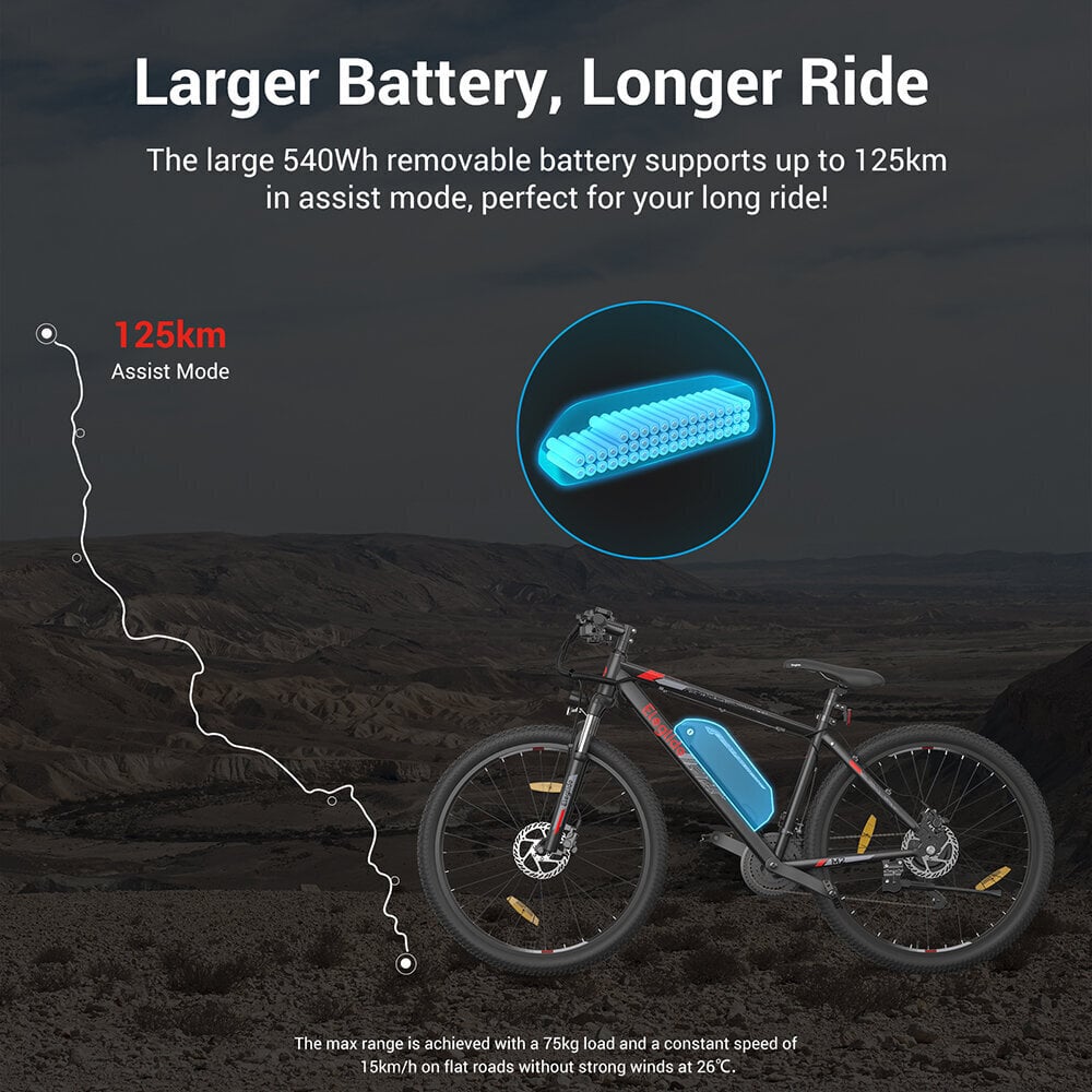 Elektriskais velosipēds Eleglide M2, 29", melns cena un informācija | Elektrovelosipēdi | 220.lv