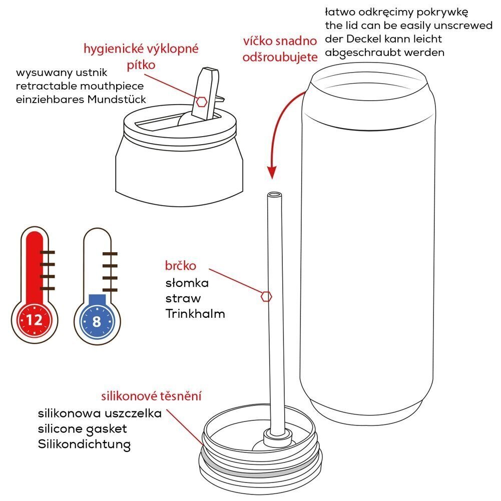 Termoss, 700 ml цена и информация | Termosi, termokrūzes | 220.lv