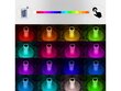 LED kristāla nakts gaisma, 16 krāsas ar tālvadības pulti, Rozā briljants cena un informācija | Galda lampas | 220.lv