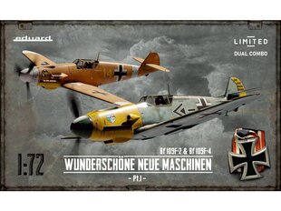 Сборная модель Eduard - Messerschmitt Bf 109F-2 & Bf 109F-4 Wunderschöne Neue Maschinen pt.I Limited - Dual Combo, 1/72, 2142 цена и информация | Конструкторы и кубики | 220.lv