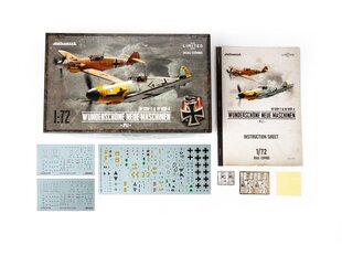 Сборная модель Eduard - Messerschmitt Bf 109F-2 & Bf 109F-4 Wunderschöne Neue Maschinen pt.I Limited - Dual Combo, 1/72, 2142 цена и информация | Конструкторы и кубики | 220.lv