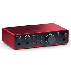 Аудио интерфейс Focusrite Scarlett 2i2 4th Gen  цена и информация | Принадлежности для музыкальных инструментов | 220.lv