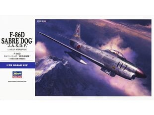 Līmējamais modelis Hasegawa - North American F-86D Sabre Dog J.A.S.D.F.,1/72, 01579 цена и информация | Конструкторы и кубики | 220.lv