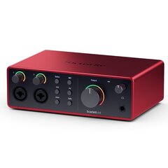 Аудио интерфейс Focusrite Scarlett 4i4 4th Gen цена и информация | Принадлежности для музыкальных инструментов | 220.lv