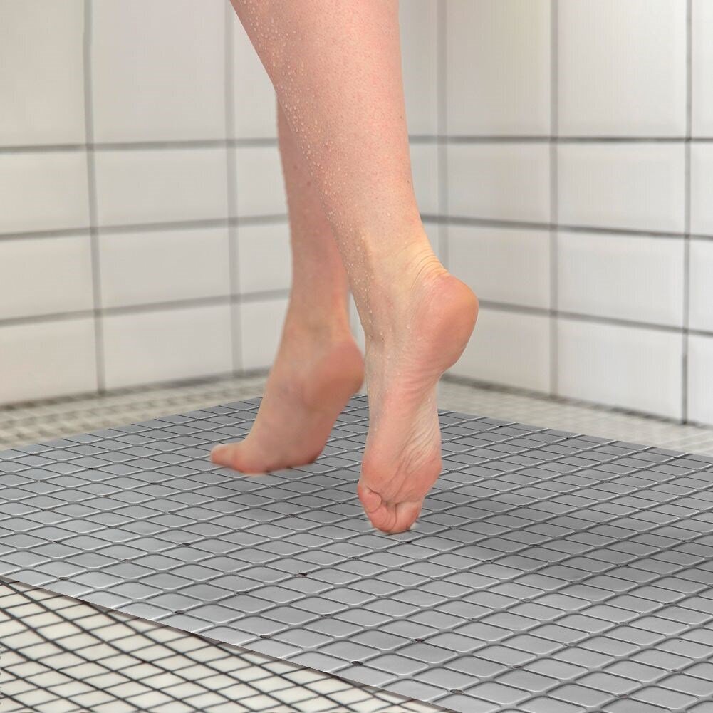 Neslīdošs vannas istabas paklājs, 69x39 cm цена и информация | Vannas istabas aksesuāri | 220.lv