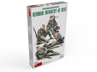Līmējamais modelis Miniart - German Infantry at Rest, 1/35, 35266 cena un informācija | Konstruktori | 220.lv