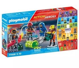 71468 PLAYMOBIL® Action Heroes, ugunsdzēsēju brigāde цена и информация | Kонструкторы | 220.lv