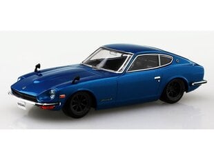 Сборная пластиковая модель. Aoshima - The Snap Kit Nissan S30 Fairlady Z Custom Wheel / Metallic Blue, 1/32, 06475 цена и информация | Склеиваемые модели | 220.lv