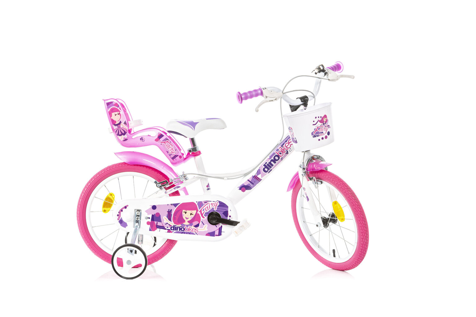 Velosipēds bērniem Dino Bikes 16", balts цена и информация | Velosipēdi | 220.lv