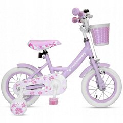 Velosipēds meitenēm City Enero Princess 12, balts/violets цена и информация | Велосипеды | 220.lv