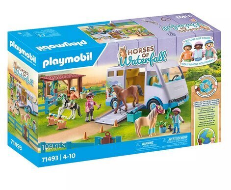 71493 PLAYMOBIL® Horses of Waterfall, jāšanas skola cena un informācija | Konstruktori | 220.lv