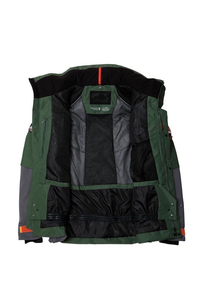 Slēpošanas jaka vīriešiem Phenix ESM23OT23-SP, zaļa cena un informācija | Vīriešu slēpošanas apģērbs | 220.lv