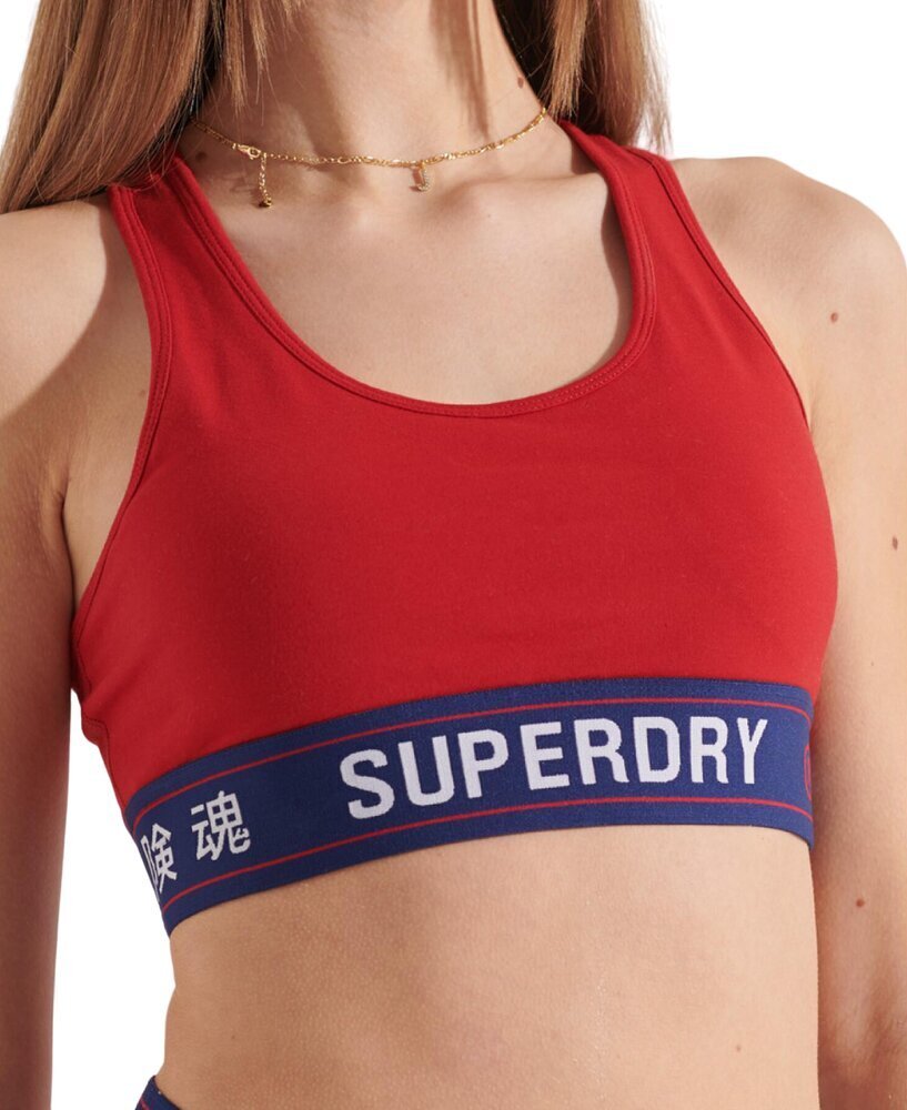 Superdry sieviešu sporta krūšturis W3110267A, sarkans cena un informācija | Krūšturi | 220.lv