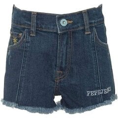 Šorti meitenēm Patty Flow Pepe Jeans PG800583 000, zili цена и информация | Шорты из футера с поясом на резинке для девочек Gulliver, разноцветные | 220.lv