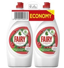 Fairy Pomegranate жидкость для мытья посуды, 2x900 мл цена и информация | Средства для мытья посуды | 220.lv