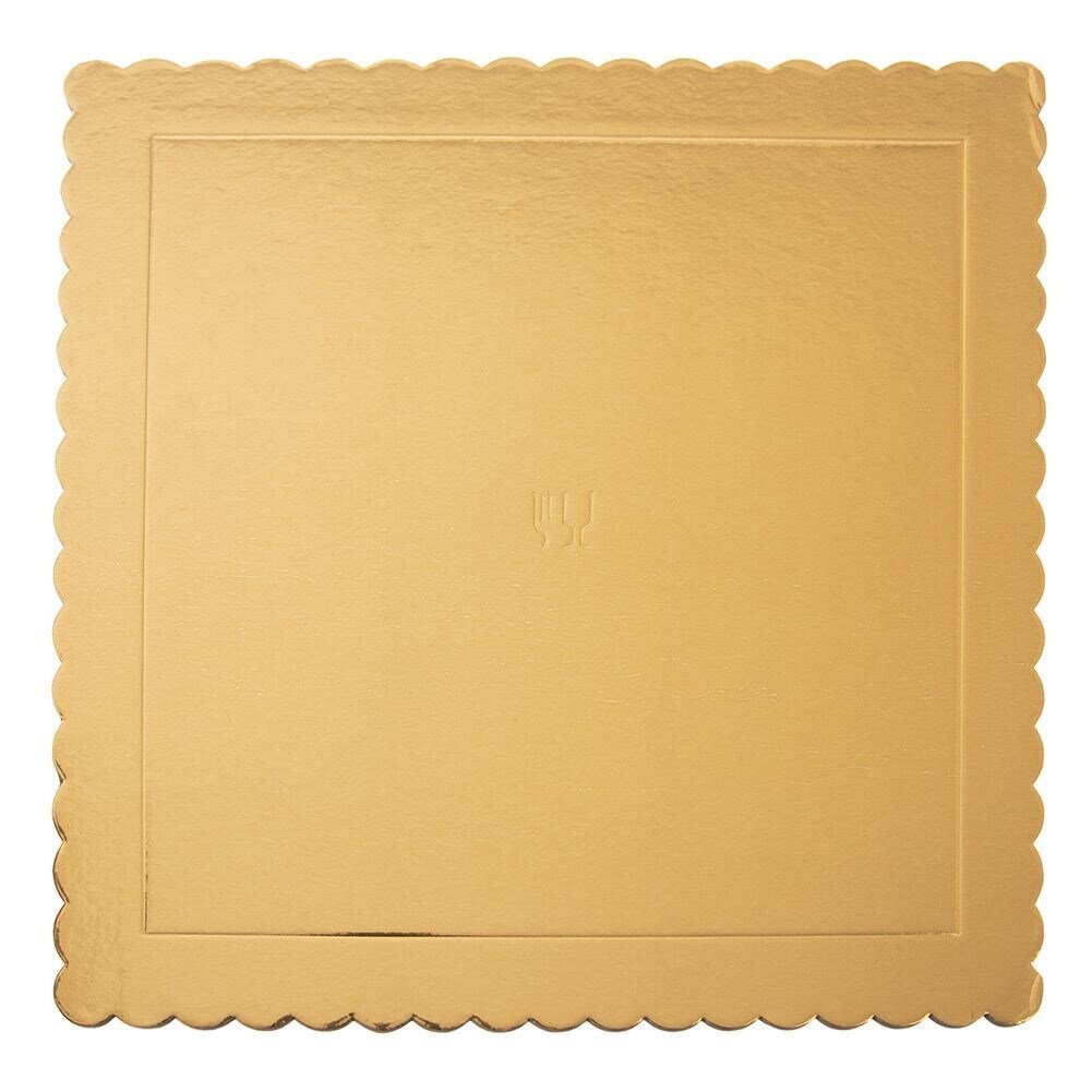 Kūku paplāte, 34x34 cm, zelta krāsā cena un informācija | Galdauti, salvetes | 220.lv