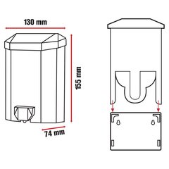 Ziepju dozators , 430 ml cena un informācija | Vannas istabas aksesuāri | 220.lv