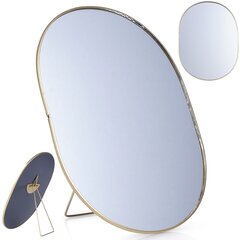 Kosmētikas spogulis zelta krāsā, 16x22 cm cena un informācija | Kosmētikas somas, spoguļi | 220.lv