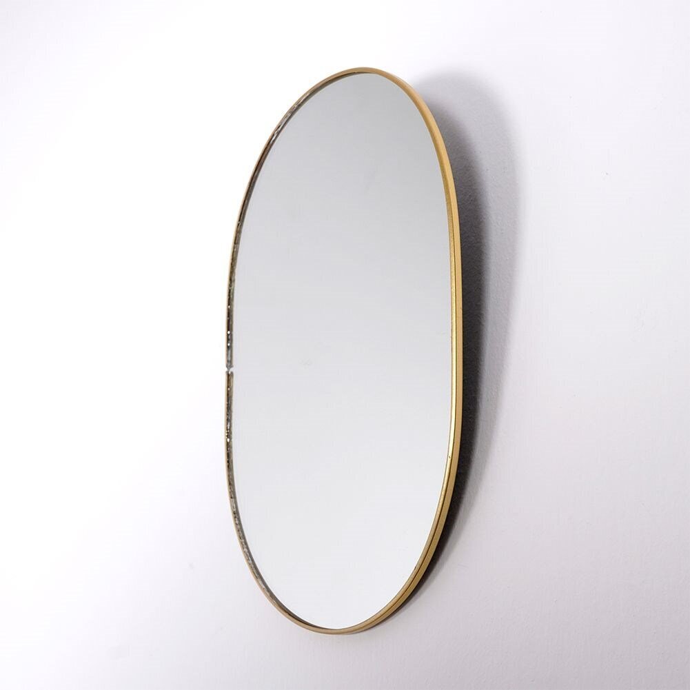 Kosmētikas spogulis zelta krāsā, 16x22 cm цена и информация | Kosmētikas somas, spoguļi | 220.lv