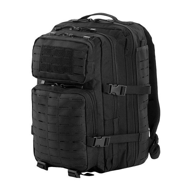 Mugursoma M-Tac Large Assault Laser Cut, 40 L, melna cena un informācija | Pārgājienu un ceļojumu mugursomas | 220.lv