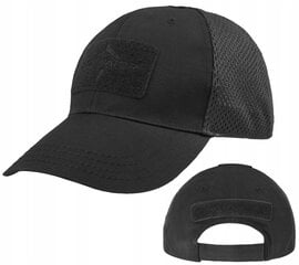 Taktiskā militārā cepure Baseball Vent Dominator Urban Combat, melna cena un informācija | Vīriešu cepures, šalles, cimdi | 220.lv