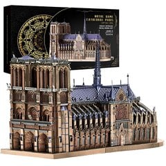 Metāla 3D konstruktors Piececool Dievmātes katedrāle, 382 d. cena un informācija | Konstruktori | 220.lv