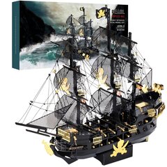 Металлический 3D конструктор Piececool Пиратский корабль, 307 деталей цена и информация | Конструкторы и кубики | 220.lv
