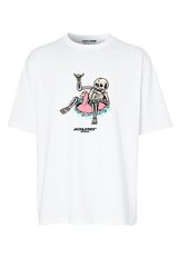 Jack&Jones t-krekls vīriešiem 12255651, balts цена и информация | Мужские футболки | 220.lv